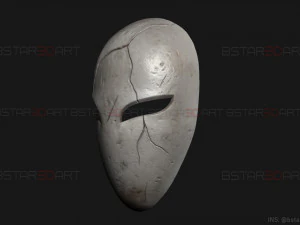 aragami 2 mask - shadow mask - halloween cosplay 3d print model 3D Print Model