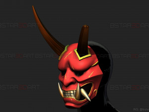 aragami 2 mask - oni devil mask - halloween cosplay Model do druku 3D