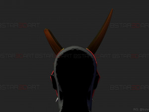 aragami 2 mask - oni devil mask - halloween cosplay Model do druku 3D