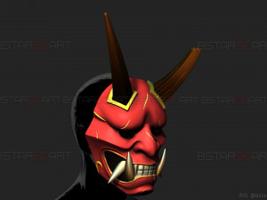 aragami 2 mask - oni devil mask - halloween cosplay Model do druku 3D