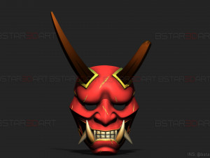 aragami 2 mask - oni devil mask - halloween cosplay Model do druku 3D
