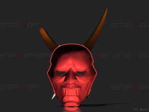 aragami 2 mask - oni devil mask - halloween cosplay Model do druku 3D