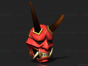 aragami 2 mask - oni devil mask - halloween cosplay Model do druku 3D