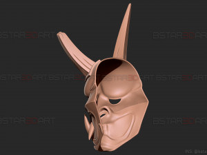aragami 2 mask - oni devil mask - halloween cosplay Model do druku 3D