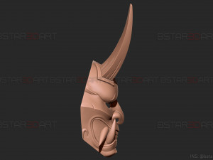 aragami 2 mask - oni devil mask - halloween cosplay Model do druku 3D