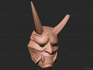 aragami 2 mask - oni devil mask - halloween cosplay Model do druku 3D