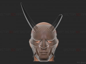 aragami 2 mask - oni devil mask - halloween cosplay Model do druku 3D