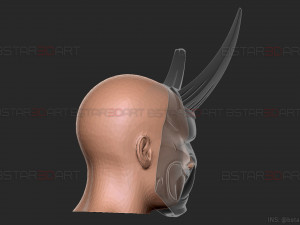 aragami 2 mask - oni devil mask - halloween cosplay Model do druku 3D