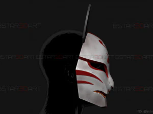 aragami 2 mask - kitsune mask - halloween cosplay 3D Print Model