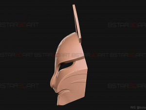 aragami 2 mask - kitsune mask - halloween cosplay 3D-Druckmodell