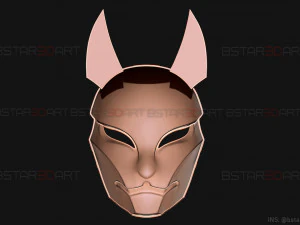 aragami 2 mask - kitsune mask - halloween cosplay 3D Print Model