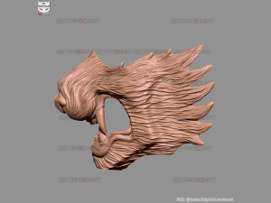 wolf face mask - high quality details 3d print model 3D Print Model
