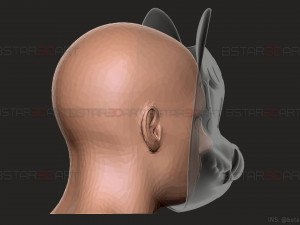 demon kitsune mask - japanese mask - high quality details Modelo de impresión 3D