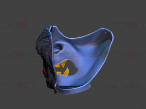 ghost of tsushima - ghost mask patterned - high details 3D Print Model
