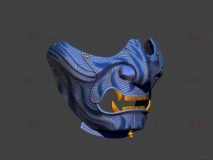 ghost of tsushima - ghost mask patterned - high details 3D Print Model