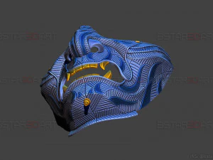 ghost of tsushima - ghost mask patterned - high details 3D Print Model