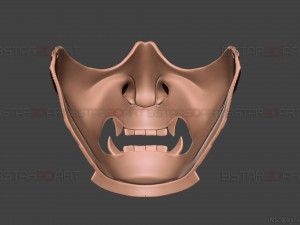 ghost of tsushima - ghost mask patterned - high details 3D Print Model