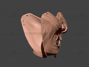 ghost of tsushima - ghost mask patterned - high details 3D Print Model