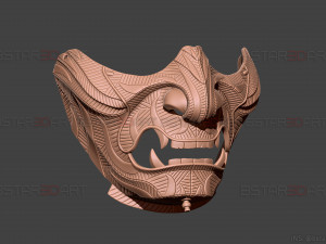 ghost of tsushima - ghost mask patterned - high details 3D Print Model