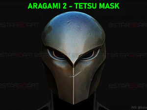 маска aragami 2 - маска tetsu - високоякісні деталі 3D Принт Модель