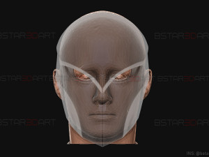 aragami 2 mask - tetsu mask - high quality details 3D Baskı Modeli