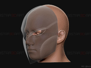 aragami 2 mask - tetsu mask - high quality details 3D Baskı Modeli