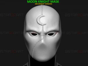 Moon Knight Mask - Mr Knight - Marvel Comic helmet 3D Print Model