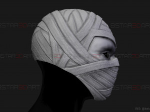 Moon Knight Mask - Marvel Comic helmet - 3D print model 3D-Druckmodell