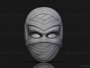 Moon Knight Mask - Marvel Comic helmet - 3D print model 3D-Druckmodell