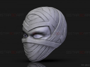 Moon Knight Mask - Marvel Comic helmet - 3D print model 3D-Druckmodell