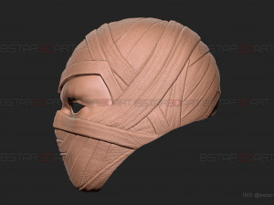 Moon Knight Mask - Marvel Comic helmet - 3D print model 3D-Druckmodell