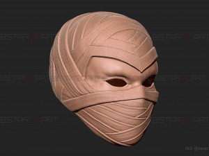 Moon Knight Mask - Marvel Comic helmet - 3D print model 3D-Druckmodell