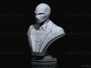 MR Knight Bust - Moon Knight TV series - Marvel Comics 3D print model Modelo de impresión 3D