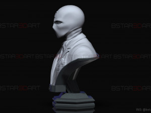 MR Knight Bust - Moon Knight TV series - Marvel Comics 3D print model Modelo de impresión 3D