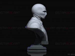 MR Knight Bust - Moon Knight TV series - Marvel Comics 3D print model Modelo de impresión 3D