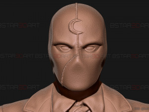 MR Knight Bust - Moon Knight TV series - Marvel Comics 3D print model Modelo de impresión 3D