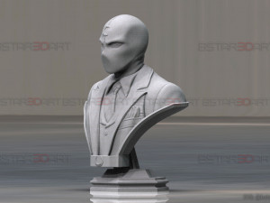 MR Knight Bust - Moon Knight TV series - Marvel Comics 3D print model Modelo de impresión 3D