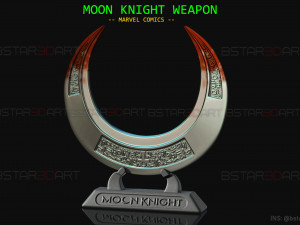 The Crescent Darts - Moon Knight - Marvel Comics Cosplay 3D print model 3D-Druckmodell