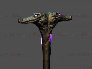 Crocodile Stick Of Arthur Harrow - Moon Knight Marvel 3D print model 3D Print Model