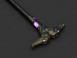 Crocodile Stick Of Arthur Harrow - Moon Knight Marvel 3D print model Modelo de Impressão 3D