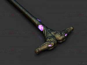 Crocodile Stick Of Arthur Harrow - Moon Knight Marvel 3D print model 3D Print Model