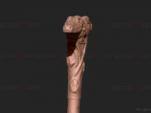 Crocodile Stick Of Arthur Harrow - Moon Knight Marvel 3D print model Modelo de Impressão 3D