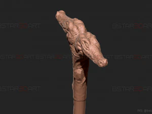 Crocodile Stick Of Arthur Harrow - Moon Knight Marvel 3D print model 3D Print Model