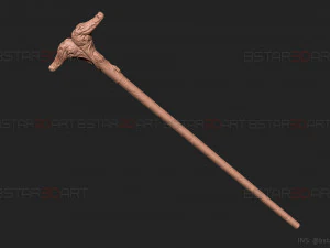 Crocodile Stick Of Arthur Harrow - Moon Knight Marvel 3D print model 3D Print Model