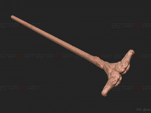 Crocodile Stick Of Arthur Harrow - Moon Knight Marvel 3D print model Modelo de Impressão 3D