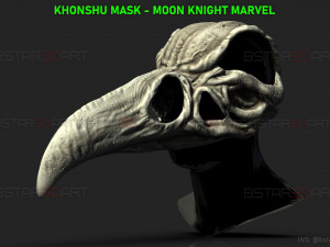 The KhonShu Mask - Moon Knight Marvel 3D print model 3D Print Model