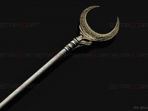 KhonShu Crescent Scythe - Moon Knight Marvel Cosplay 3D Print Model