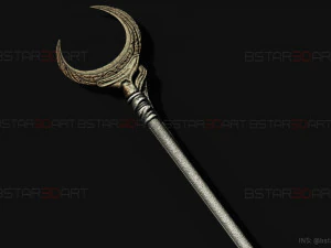 KhonShu Crescent Scythe - Moon Knight Marvel Cosplay 3D Print Model