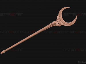 KhonShu Crescent Scythe - Moon Knight Marvel Cosplay 3D Print Model