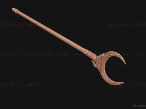 KhonShu Crescent Scythe - Moon Knight Marvel Cosplay 3D Print Model